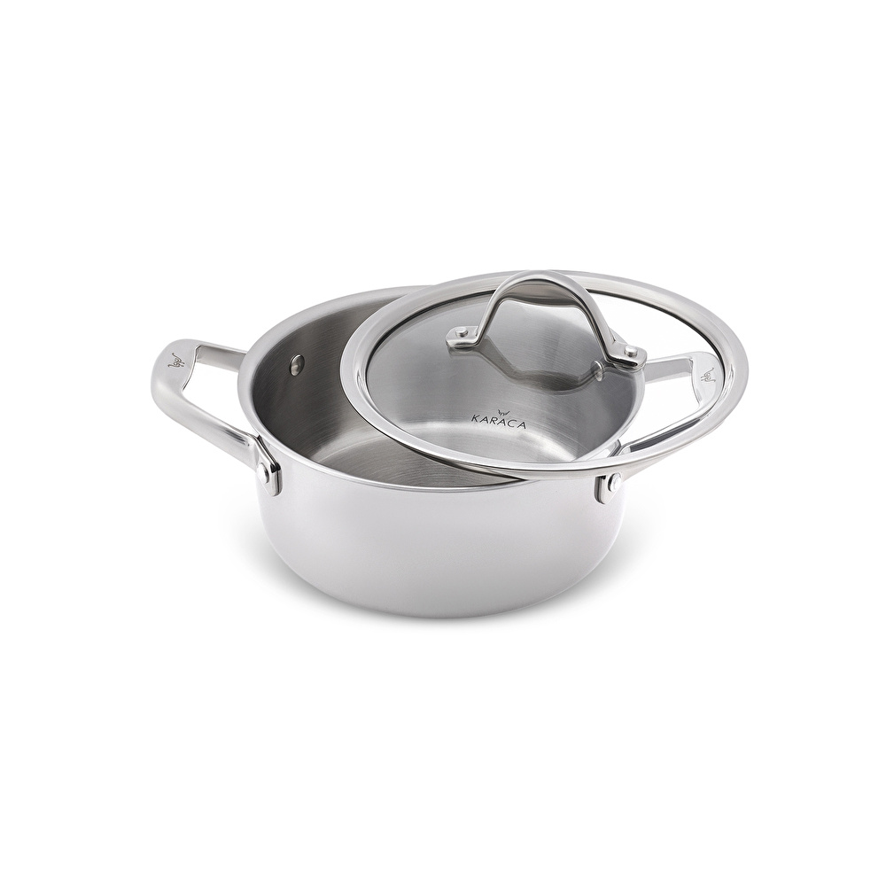 Karaca Powersteel 3Ply 316+ İndüksiyon Tabanlı Çelik Petekli Tencere 20 Cm görseli 6