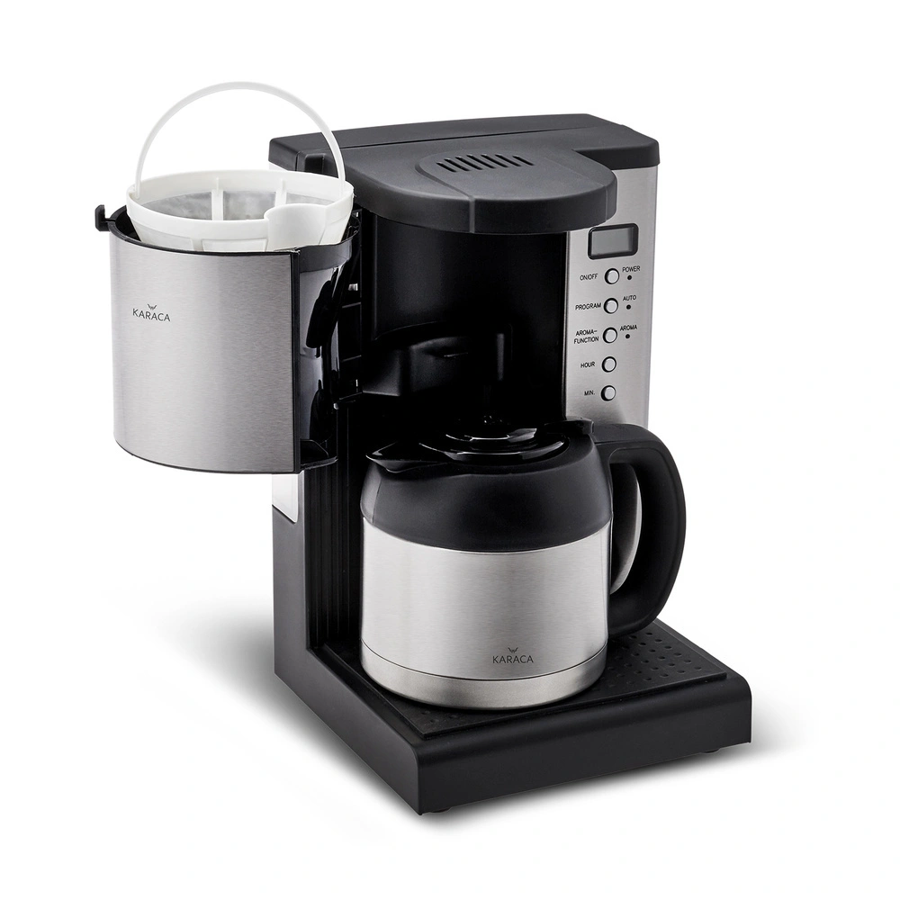 Karaca Coffee Art Aroma Zamanlayıcılı ve Çelik Termos Karaflı Filtre Kahve Makinesi 1,35L görseli 5