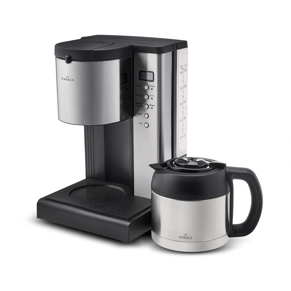 Karaca Coffee Art Aroma Zamanlayıcılı ve Çelik Termos Karaflı Filtre Kahve Makinesi 1,35L görseli 6