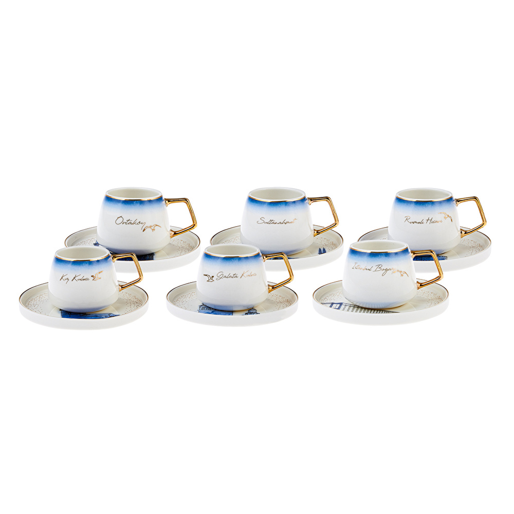Karaca X İst Collection  istanbul 6 Kişilik Kahve Fincanı Takımı 100 ml görseli 3