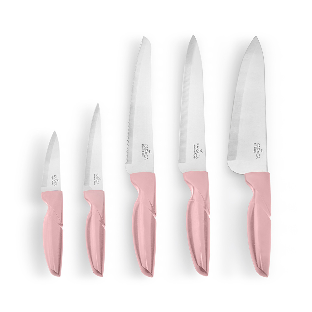 Karaca Retro Pembe 6 Parça Bıçak Seti görseli 13