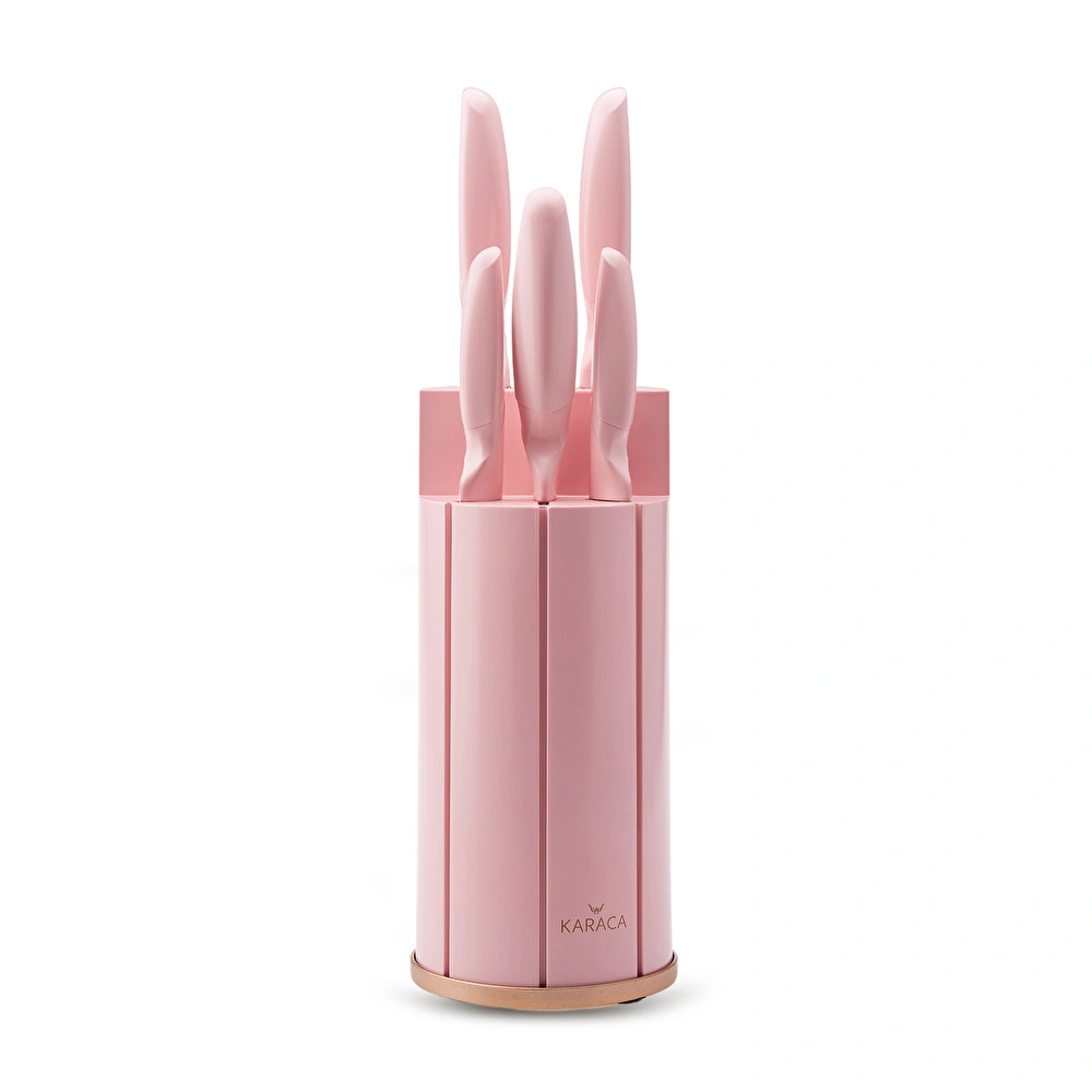 Karaca Retro Pembe 6 Parça Bıçak Seti görseli 15