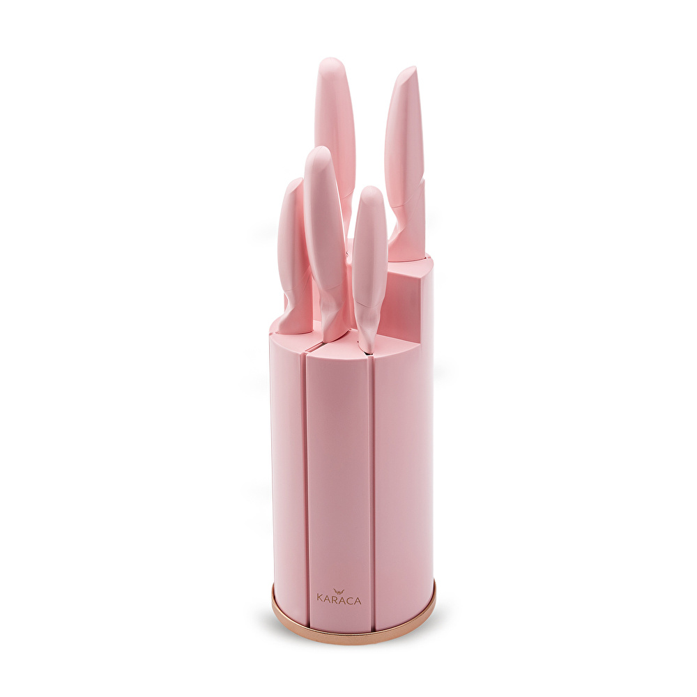 Karaca Retro Pembe 6 Parça Bıçak Seti görseli 16