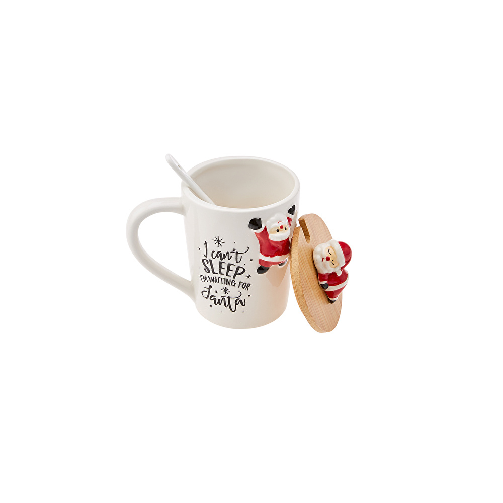 Karaca New Year Santa With Spoon Mug Np22 375 ml görseli 2