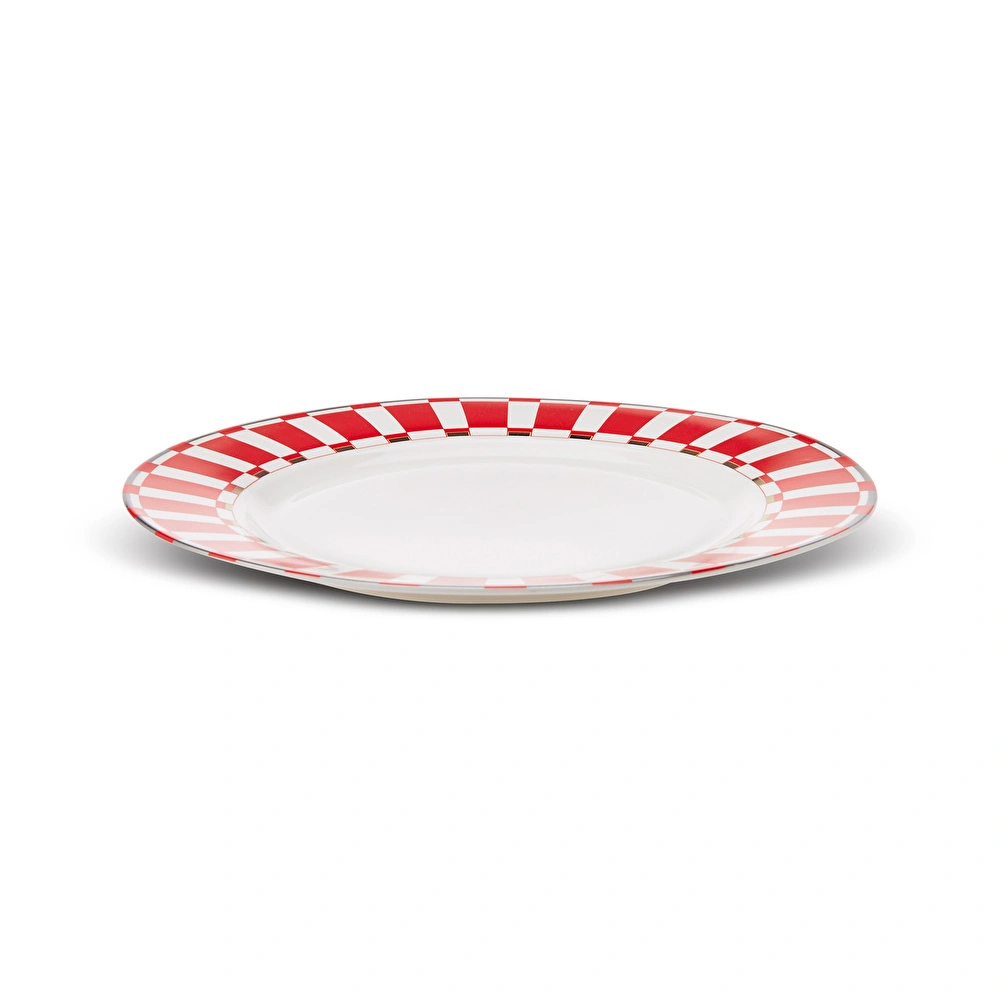 Karaca Aries Kırmızı Servis Tabağı 27 cm görseli 3