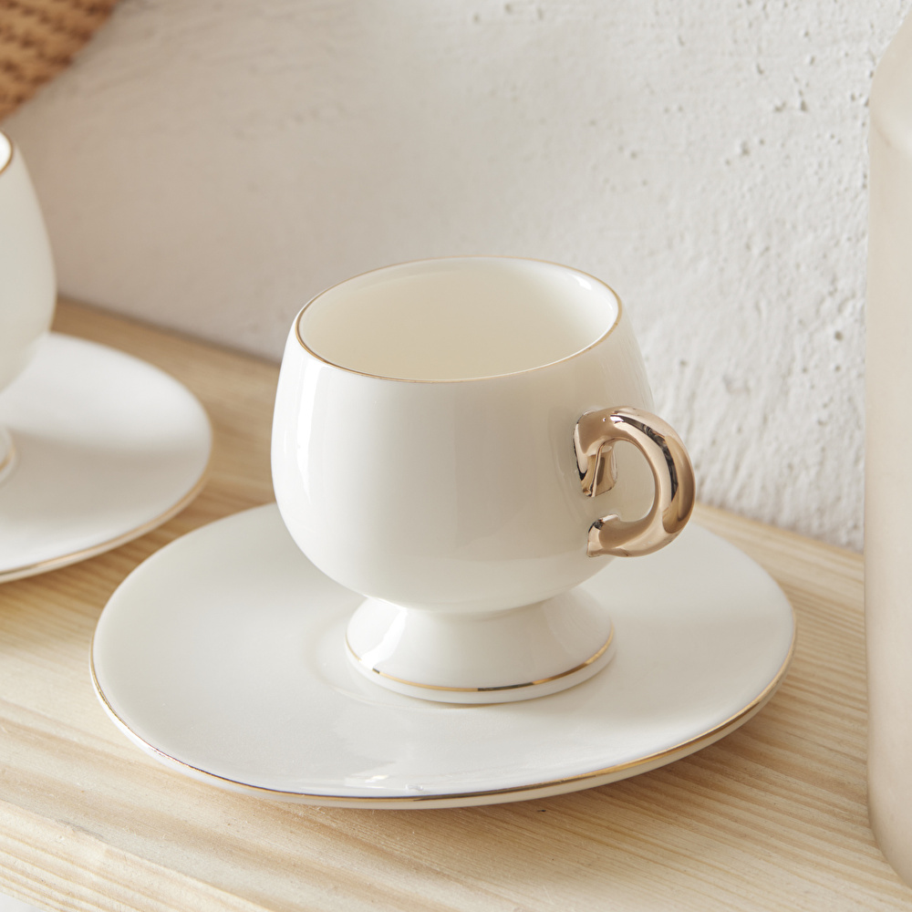 Karaca Hidden Owl Stoneware 2 Kişilik Kahve Fincan Takımı 80 ml görseli 2