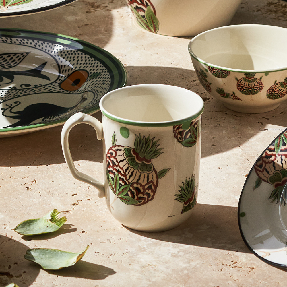 Karaca Paye Selçuklu Serisi Enginarlı Porselen Mug 340 ml görseli 4