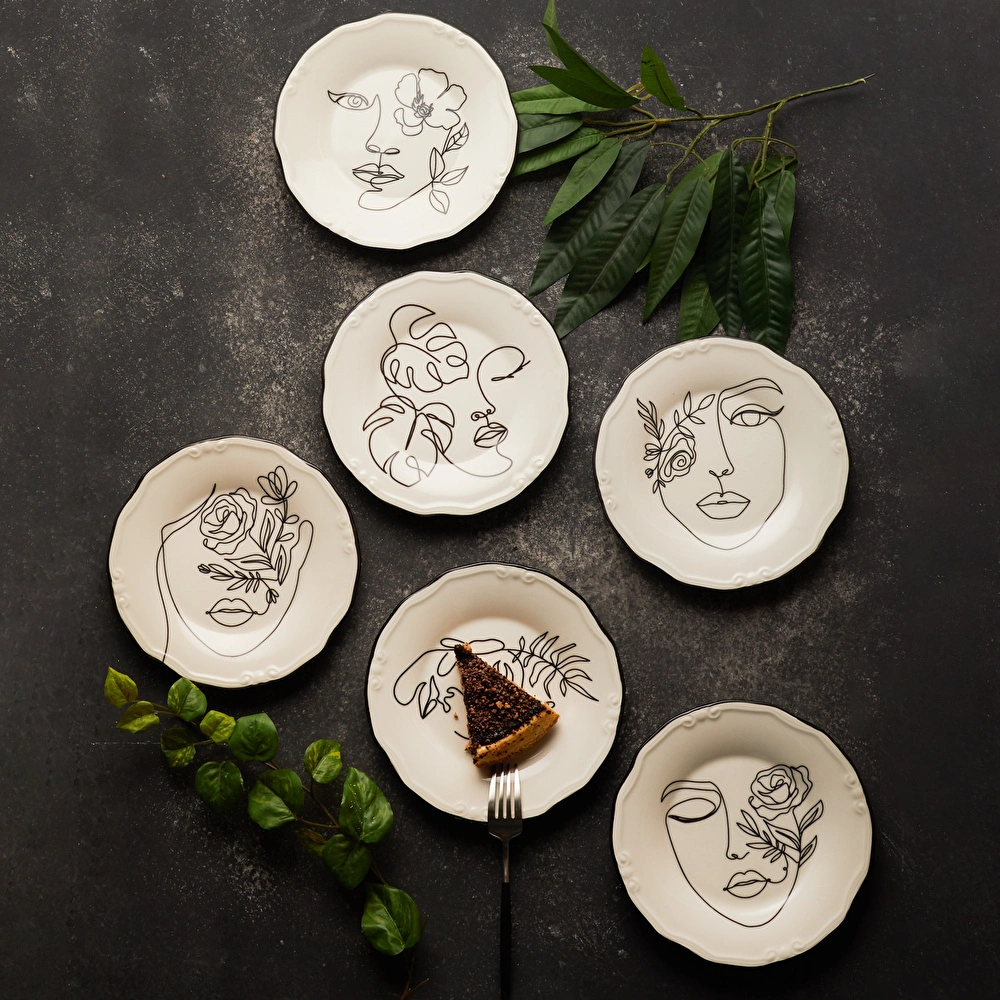Karaca Face 6 Kişilik Pasta Takımı 21 cm görseli 3