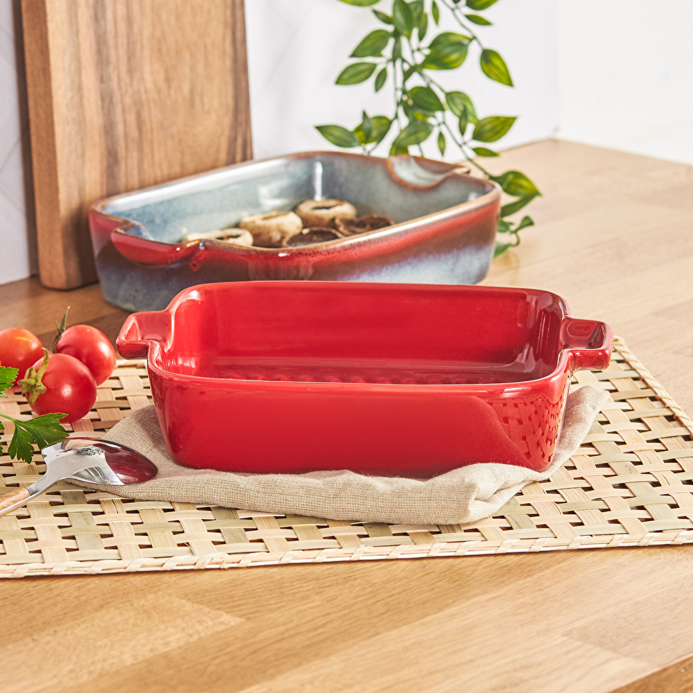 Karaca Alaz Kırmızı Fırın Kabı 30 cm görseli 4