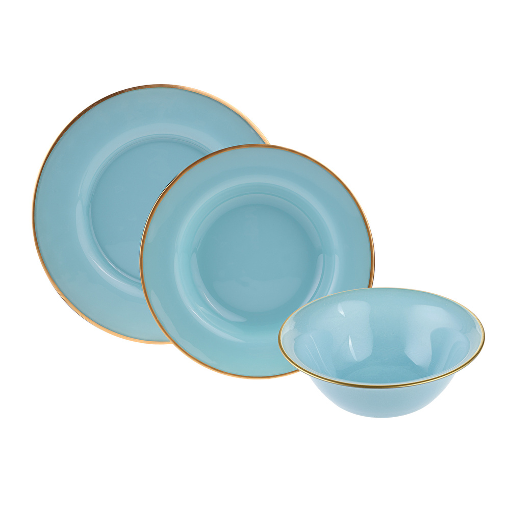 Karaca Retro New Mint 18 Parça 6 Kişilik Yemek Takımı görseli 5