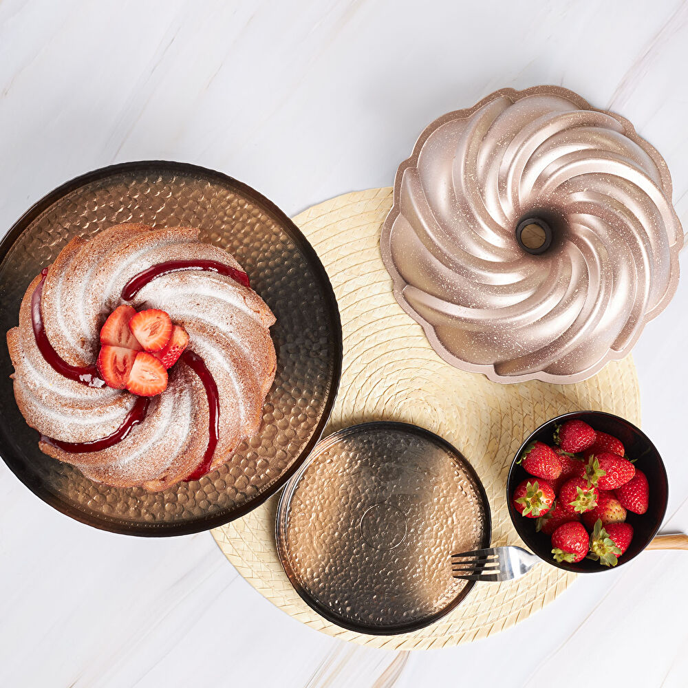 Karaca Cake Pro Pare Rosegold Döküm Kek Kalıbı thumbnail 5