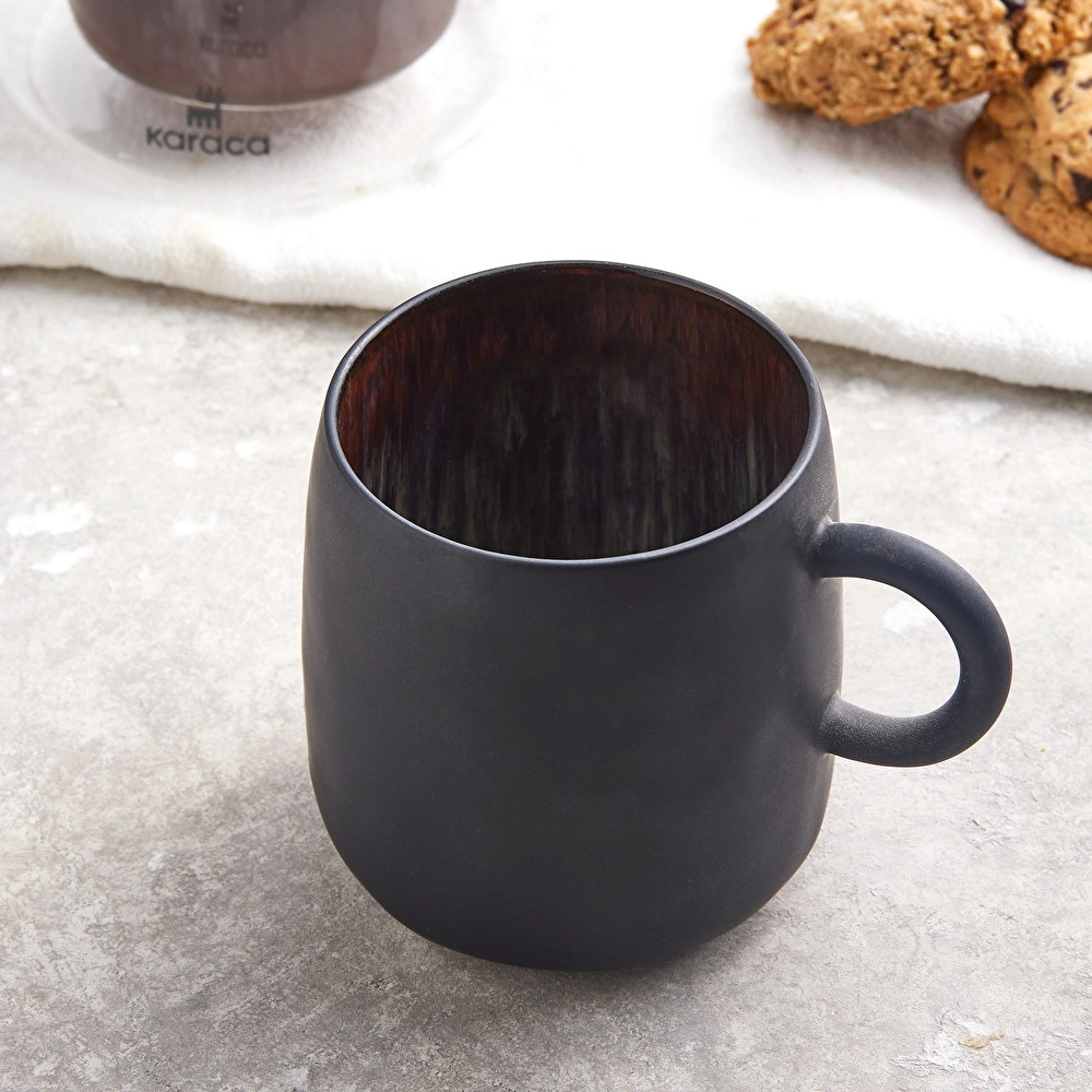 Karaca Black Galactic Mug 400 ml görseli 1