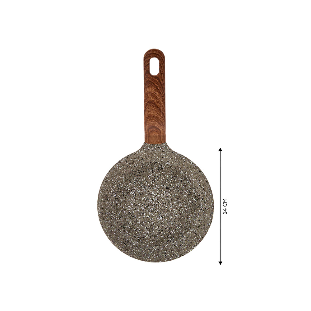 Karaca Biogranit Dark Silver Mini Tava 14 Cm Gri görseli 7