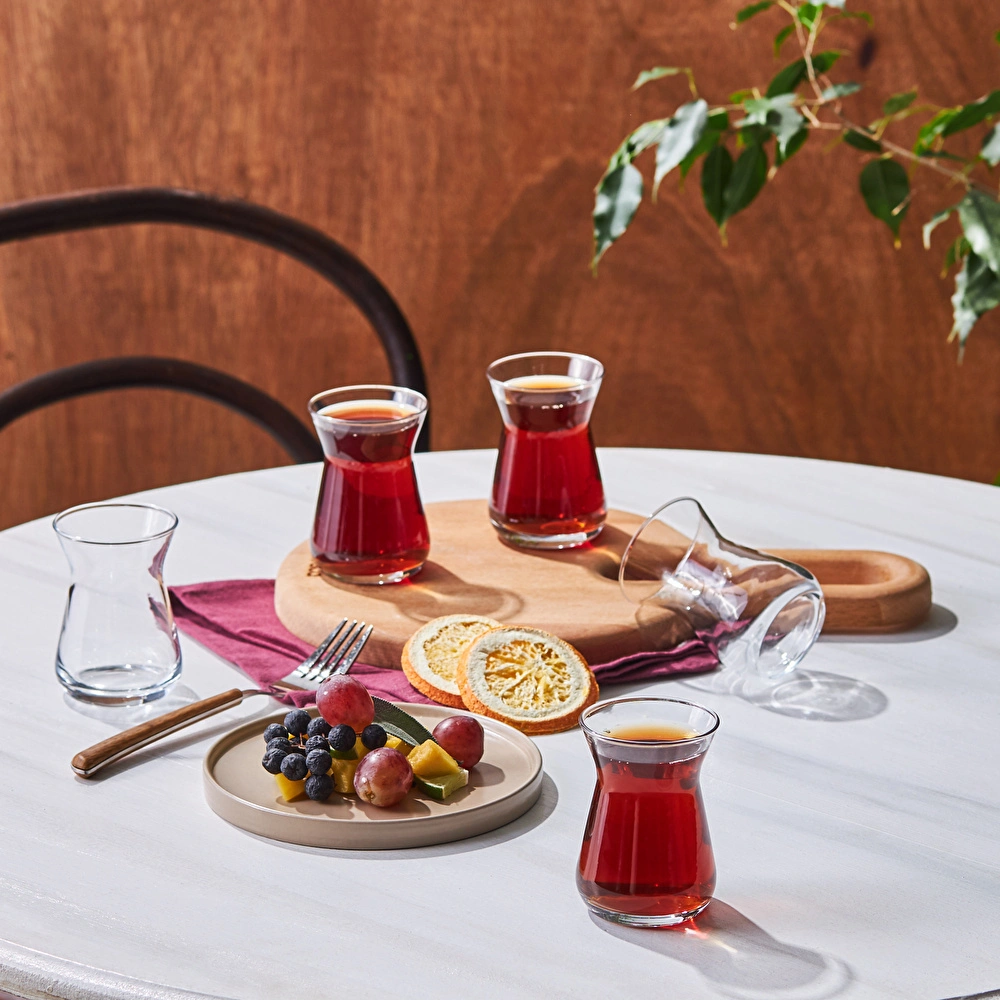 Karaca İrem 6'lı Çay Bardağı Seti 132 ml görseli 2