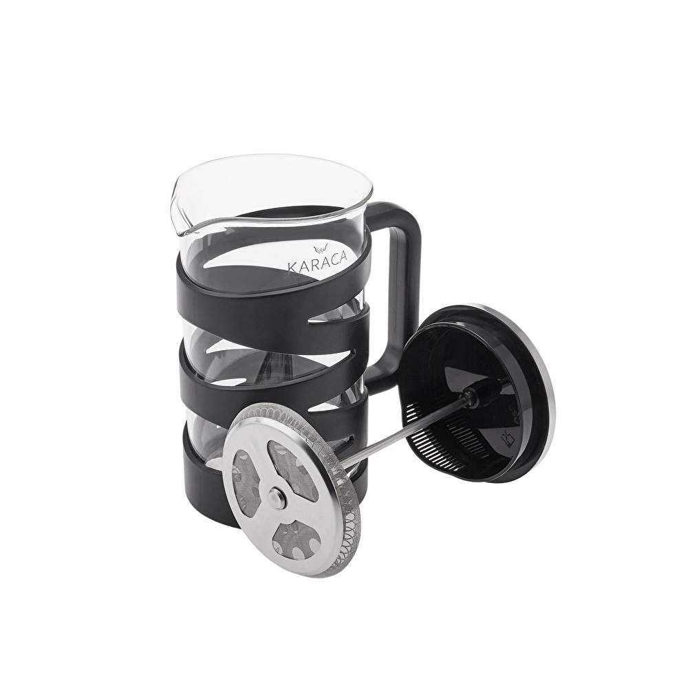Karaca Diamond Borosilikat Cam French Press 600 ml Black  görseli 4