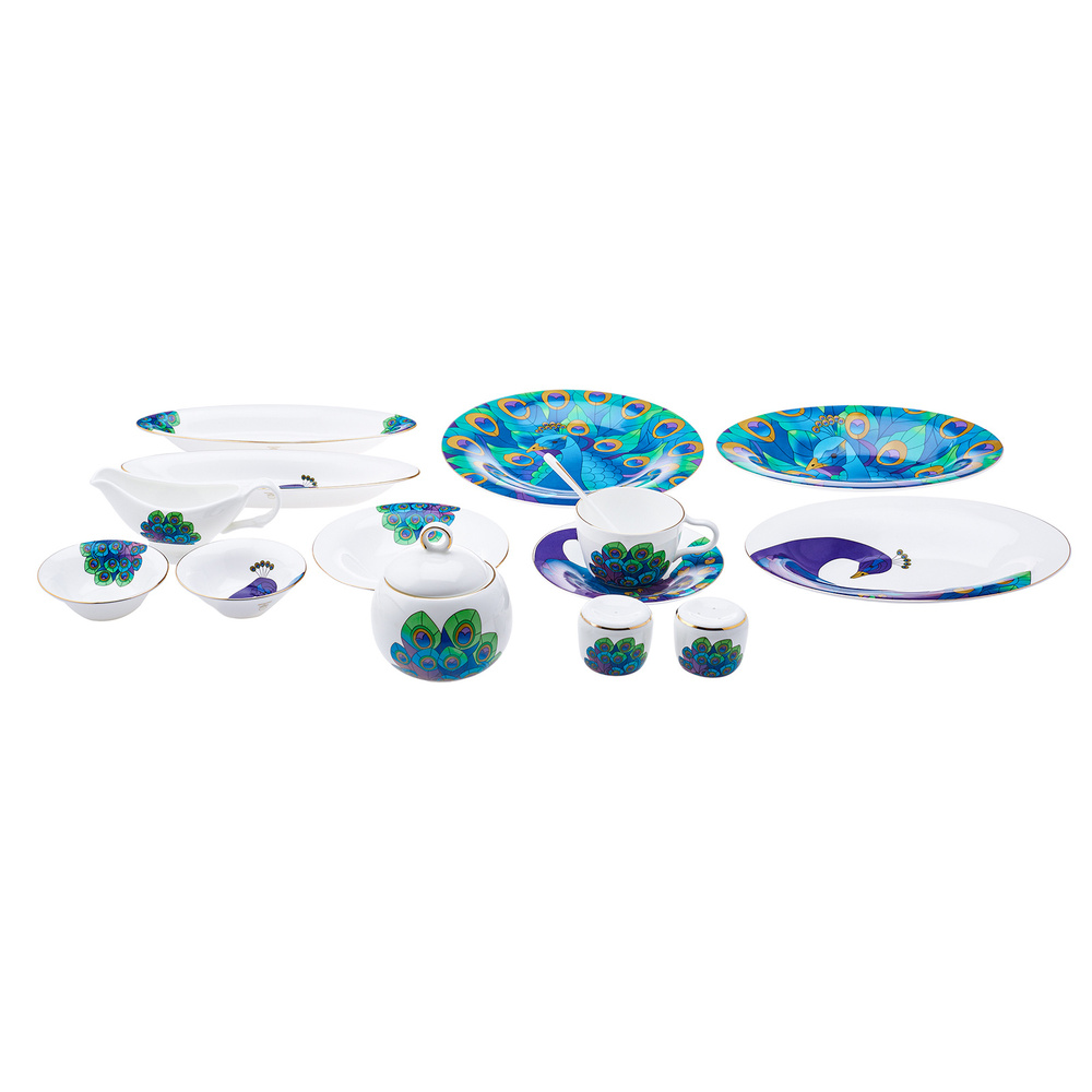 Karaca X Çırağan Palace Shop Fine Pearl 39 Parça 6 Kişilik İnci Kahvaltı/Servis Takımı görseli 2