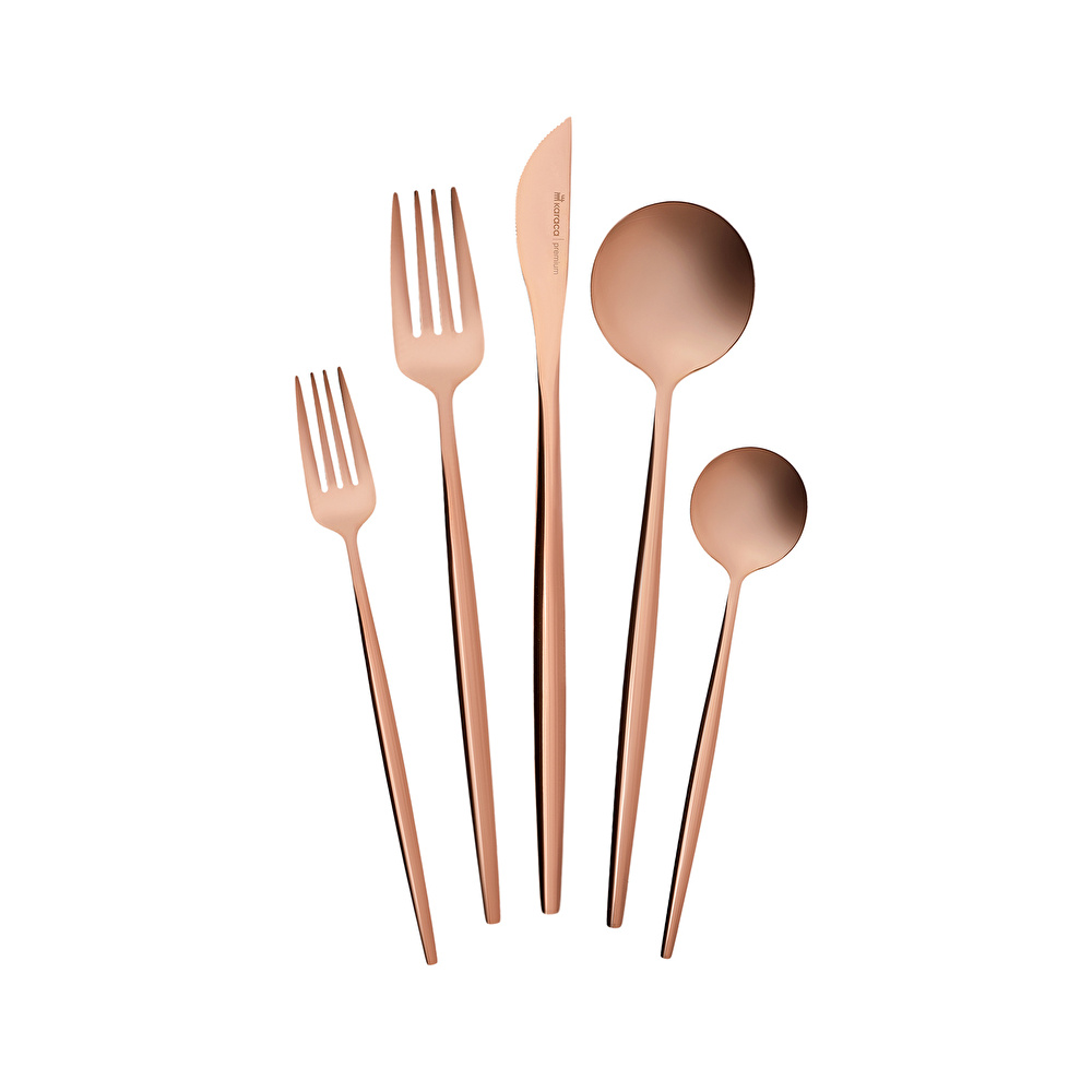 Karaca Orion Rosegold 6 Kişilik 30 Parça Çatal Kaşık Bıçak Takımı   görseli 7