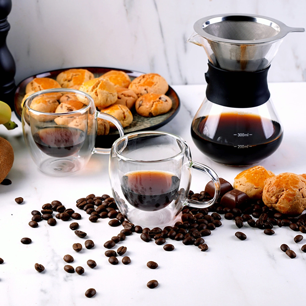 Karaca Çift Cidarlı Borosilikat 2'li Espresso Bardak Seti görseli 1