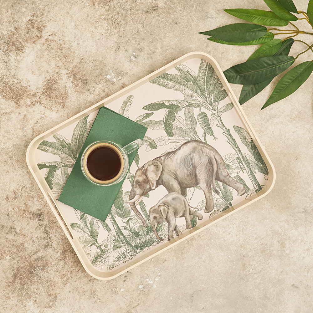 Karaca Jungle Melamin Tepsi 30x40 cm görseli 1
