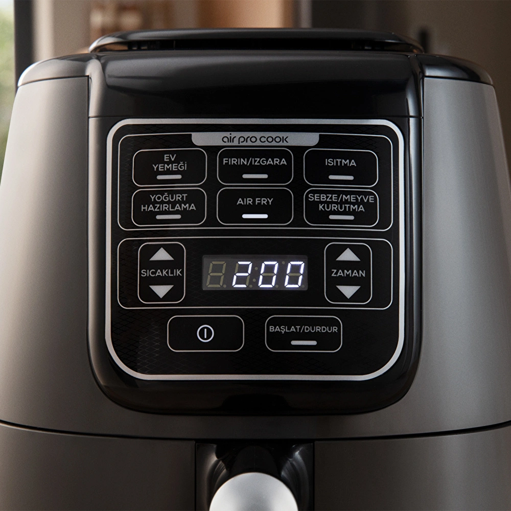 Karaca Air Pro Cook XL 2 in 1 Konuşan Airfryer Rosegold 4L görseli 13