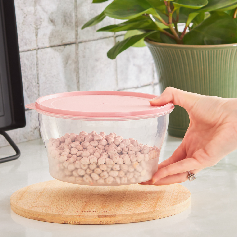 Karaca Forbs Sızdırmaz 2 Litre Pembe Saklama Kabı görseli 2