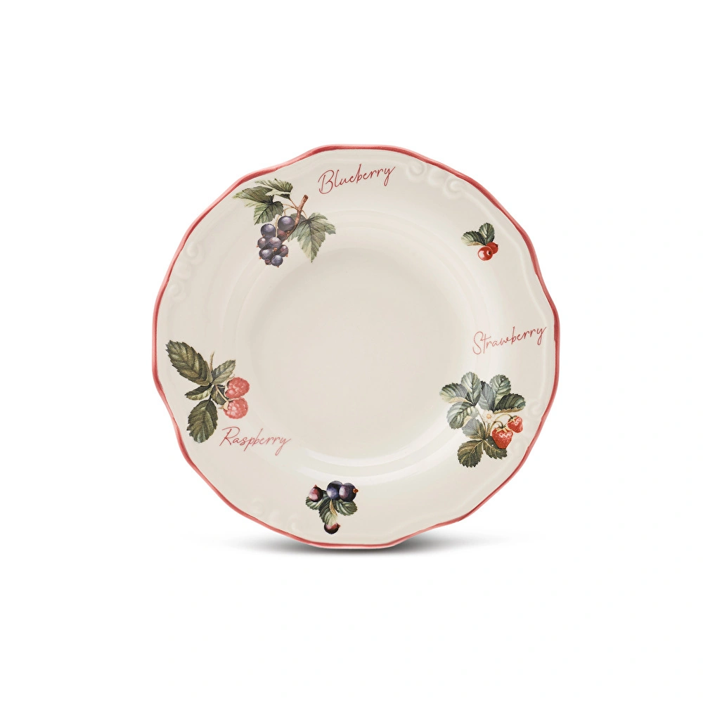 Karaca Cherry Çukur Tabak 24 cm görseli 3