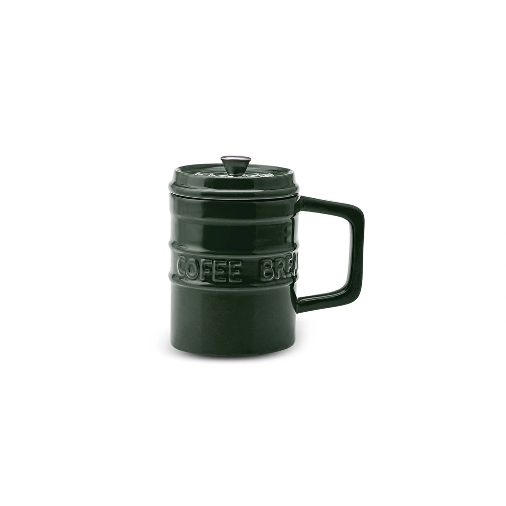 Karaca Coffe Break Yeşil Kupa 400 ml görseli 1