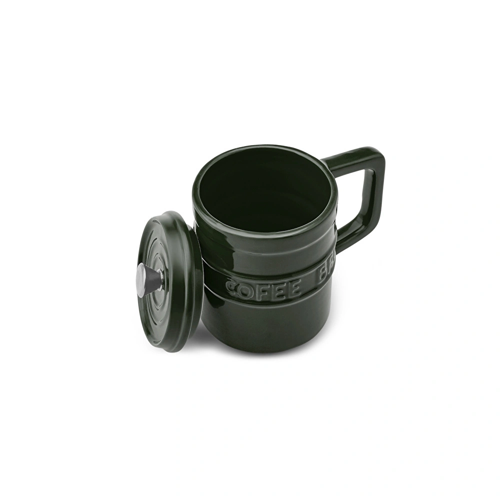 Karaca Coffe Break Yeşil Kupa 400 ml görseli 3