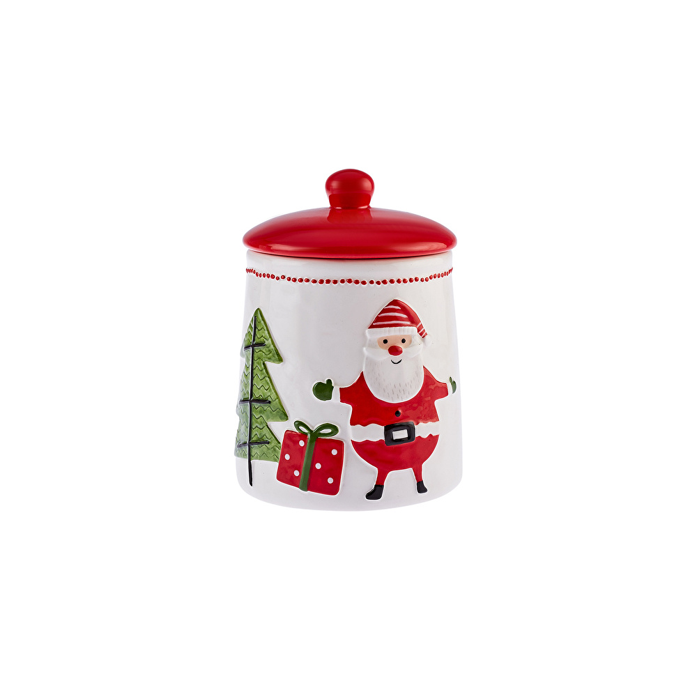 Karaca New Year Santa Saklama Kabı 18 cm görseli 1