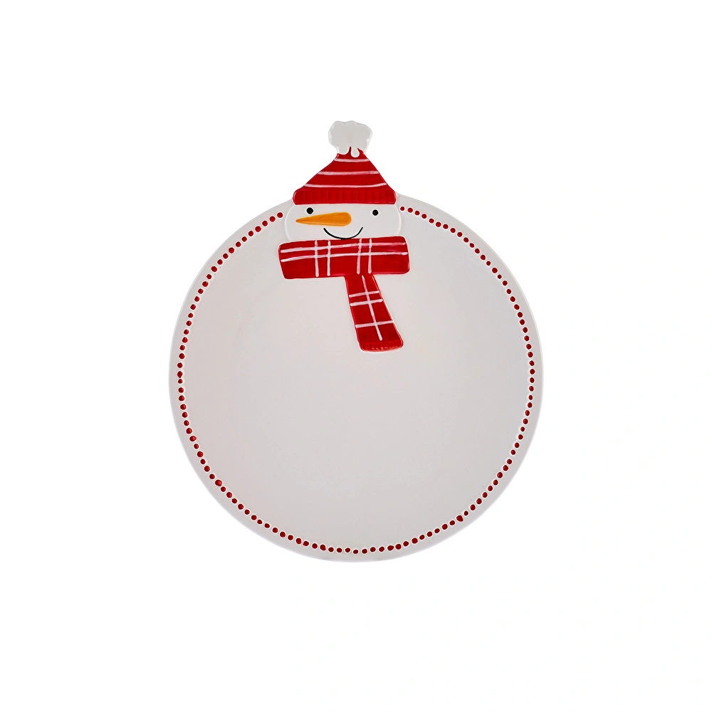 Karaca New Year Snowman Pasta Tabağı 24 cm görseli 1