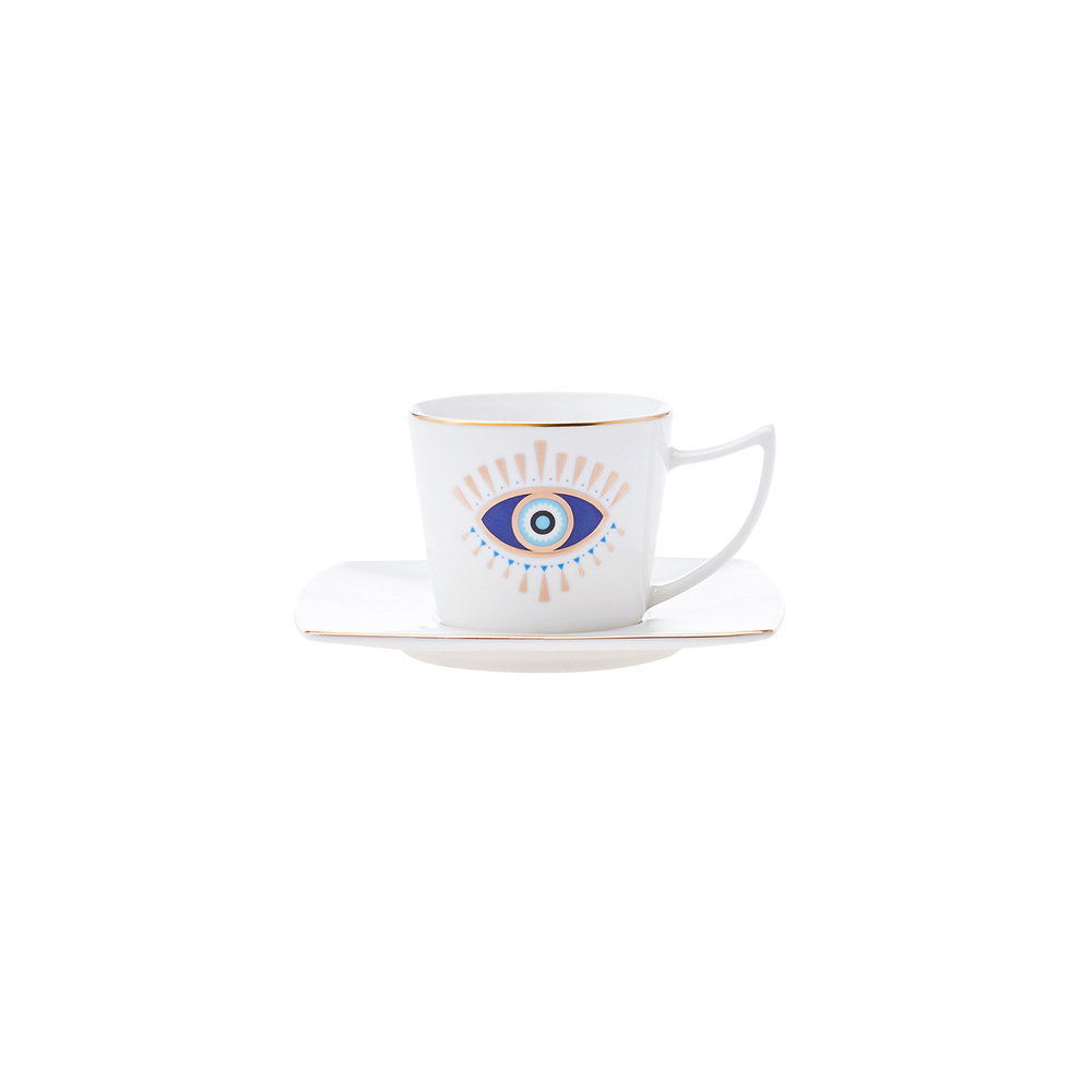 Karaca Eye 6 Kişilik Kahve Fincanı Takımı 80 ml görseli 8
