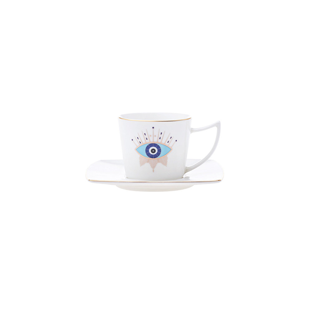 Karaca Eye 6 Kişilik Kahve Fincanı Takımı 80 ml görseli 9
