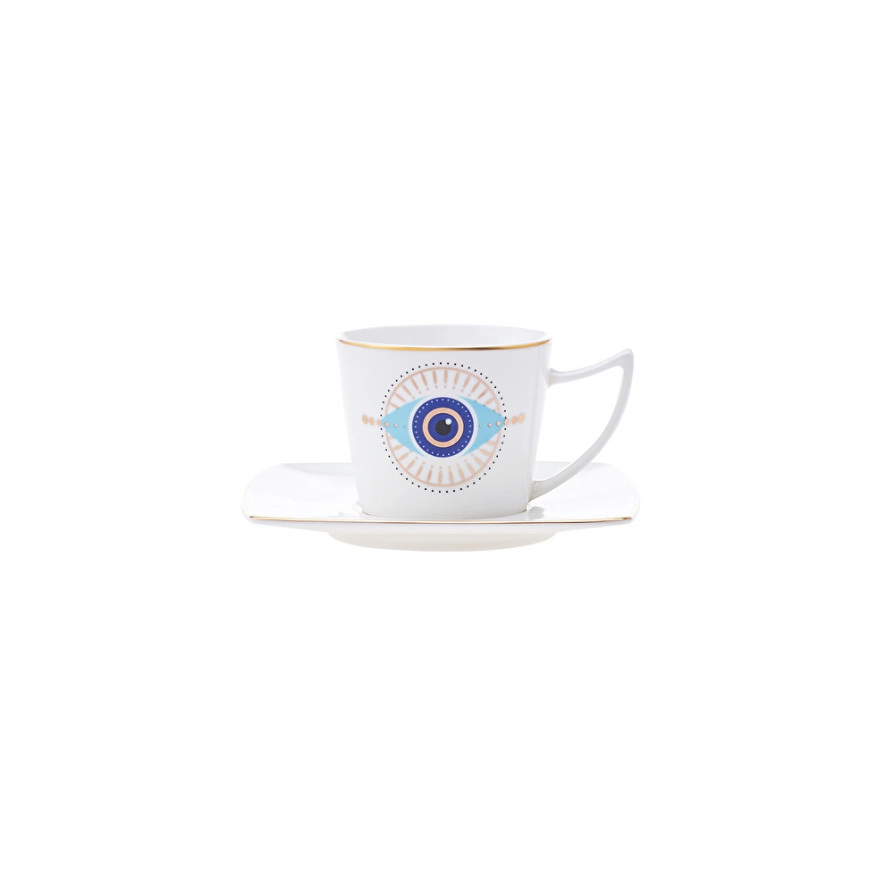 Karaca Eye 6 Kişilik Kahve Fincanı Takımı 80 ml görseli 10
