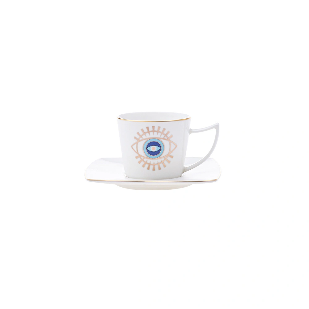 Karaca Eye 6 Kişilik Kahve Fincanı Takımı 80 ml görseli 13