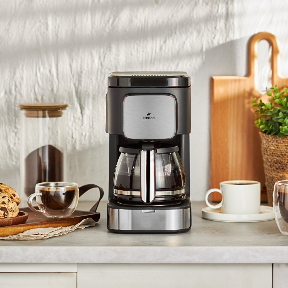 Karaca Coffee Brew Inox 2 in 1 Aroma Özellikli Filtre Kahve ve Çay Demleme Makinesi görseli 7