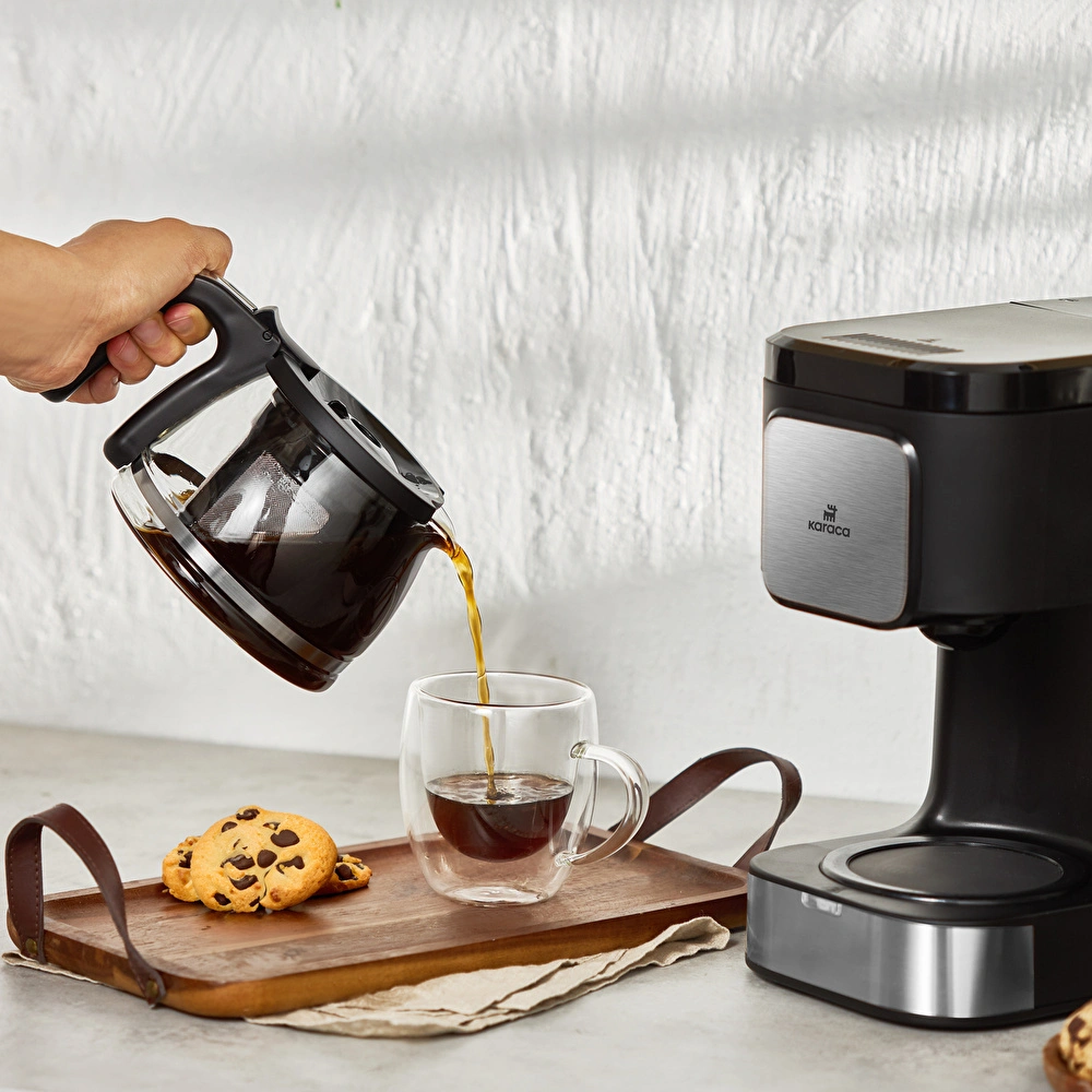 Karaca Coffee Brew Inox 2 in 1 Aroma Özellikli Filtre Kahve ve Çay Demleme Makinesi görseli 5