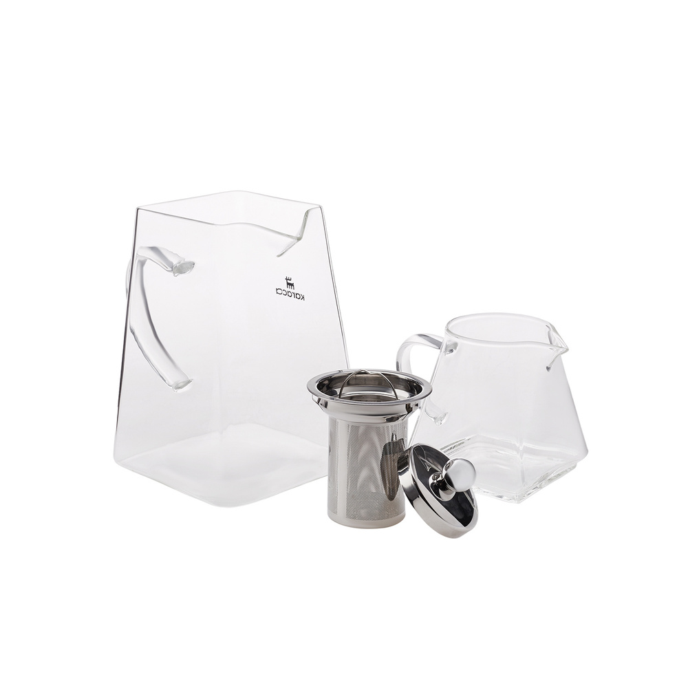 Karaca Giza Borosilikat Cam Mini Çaydanlık Takımı 0,45L & 1,5L görseli 10