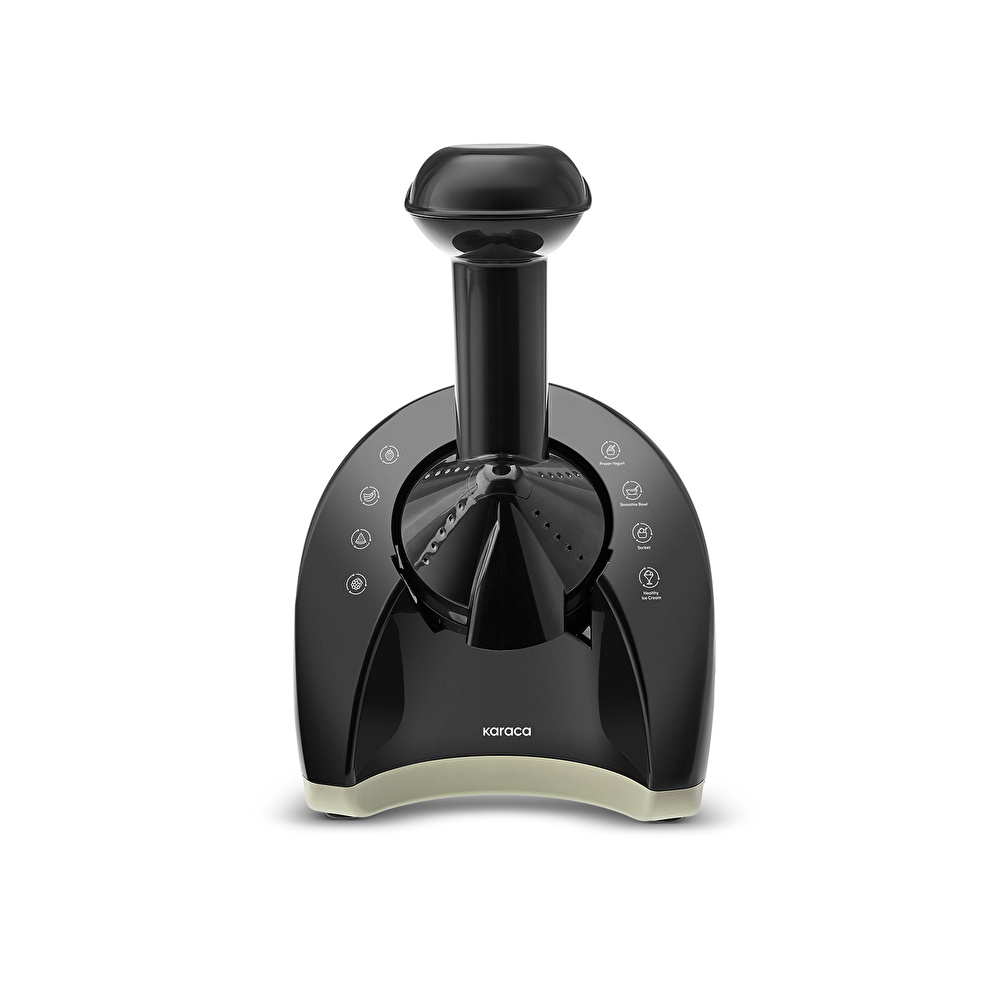 Karaca Frozen Healthy Ice Cream Machine Sağlıklı Dondurma ve Sorbe Makinesi Retro Krem görseli 3