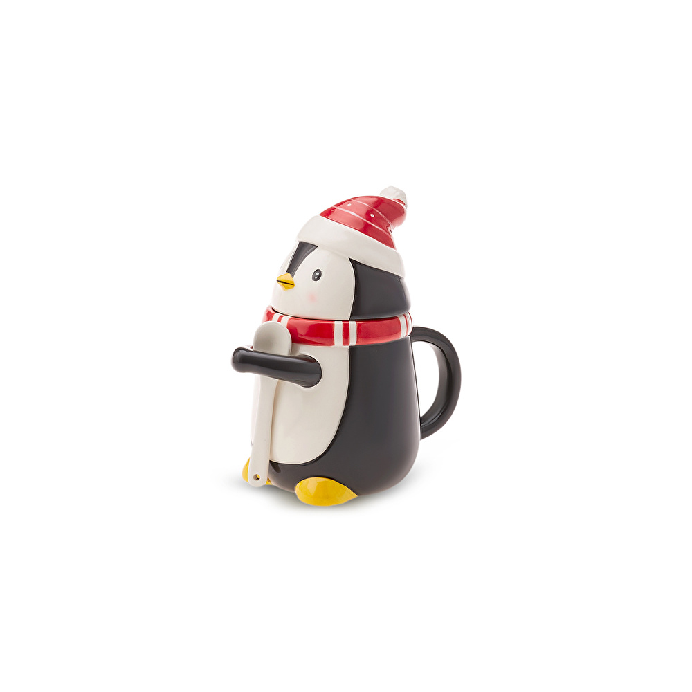Karaca New Year Penguin Kaşıklı Kupa/Mug 350 ml görseli 2