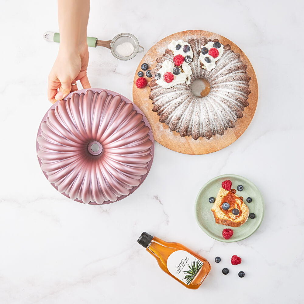 Karaca Cake Pro Dilimli Pembe Döküm Kek Kalıbı thumbnail 8