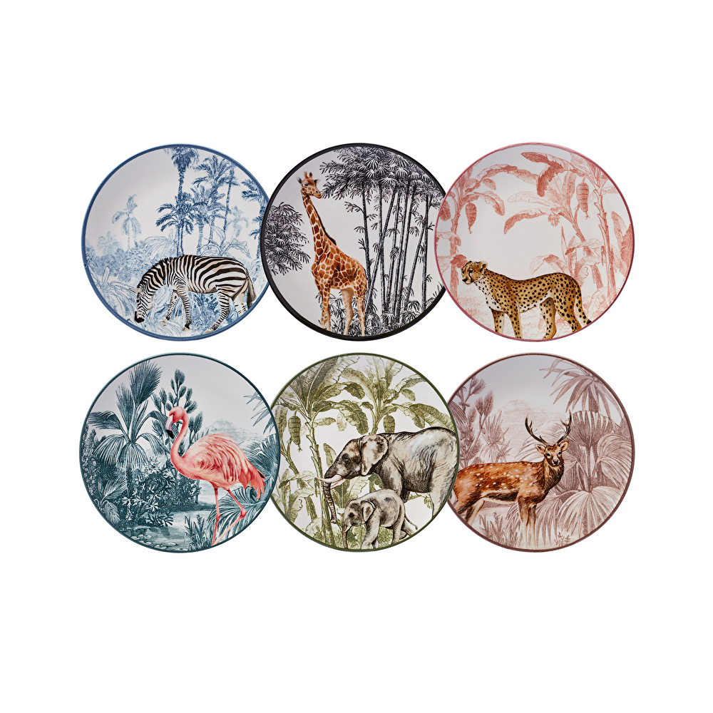 Karaca Jungle 6 Parça Pasta Takımı 19 cm görseli 2