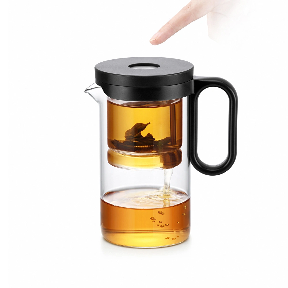 Karaca Brewy Tea Borosilikat Cam French Press 500 ml görseli 6
