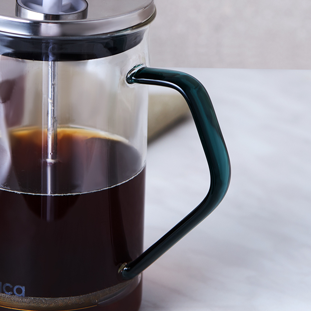 Karaca Coffe Bean Borosilikat Cam French Press Cool Green 600 ml görseli 3