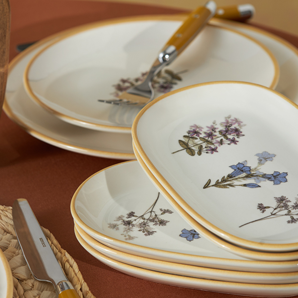 Karaca June Stoneware 18 Parça 6 Kişilik Kahvaltı/Servis Takımı görseli 3