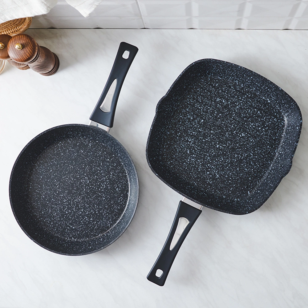 Karaca Defne Biogranit Tava-Grill Set Black görseli 1