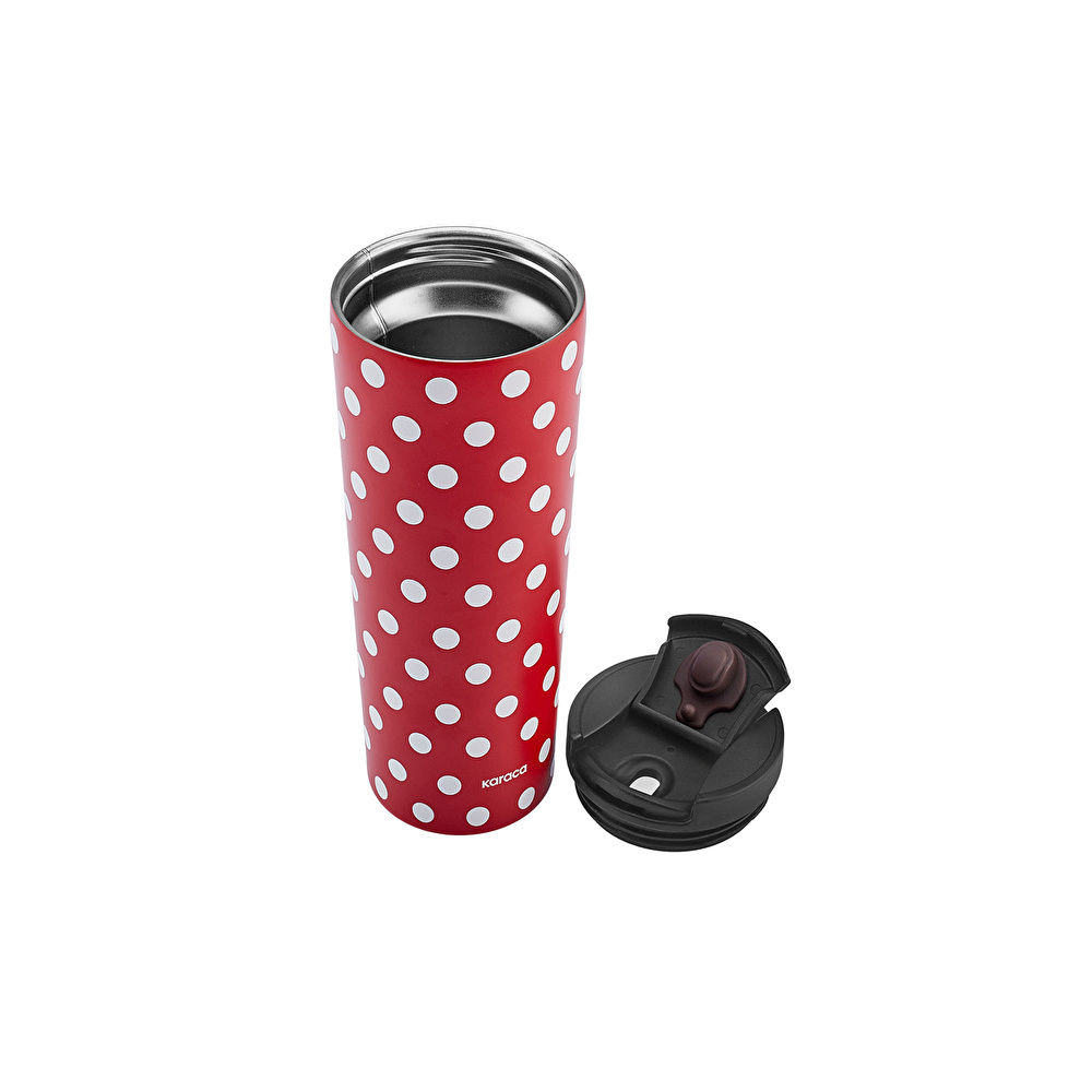  Karaca Puantiyeli Çelik Termos 450 ml görseli 2