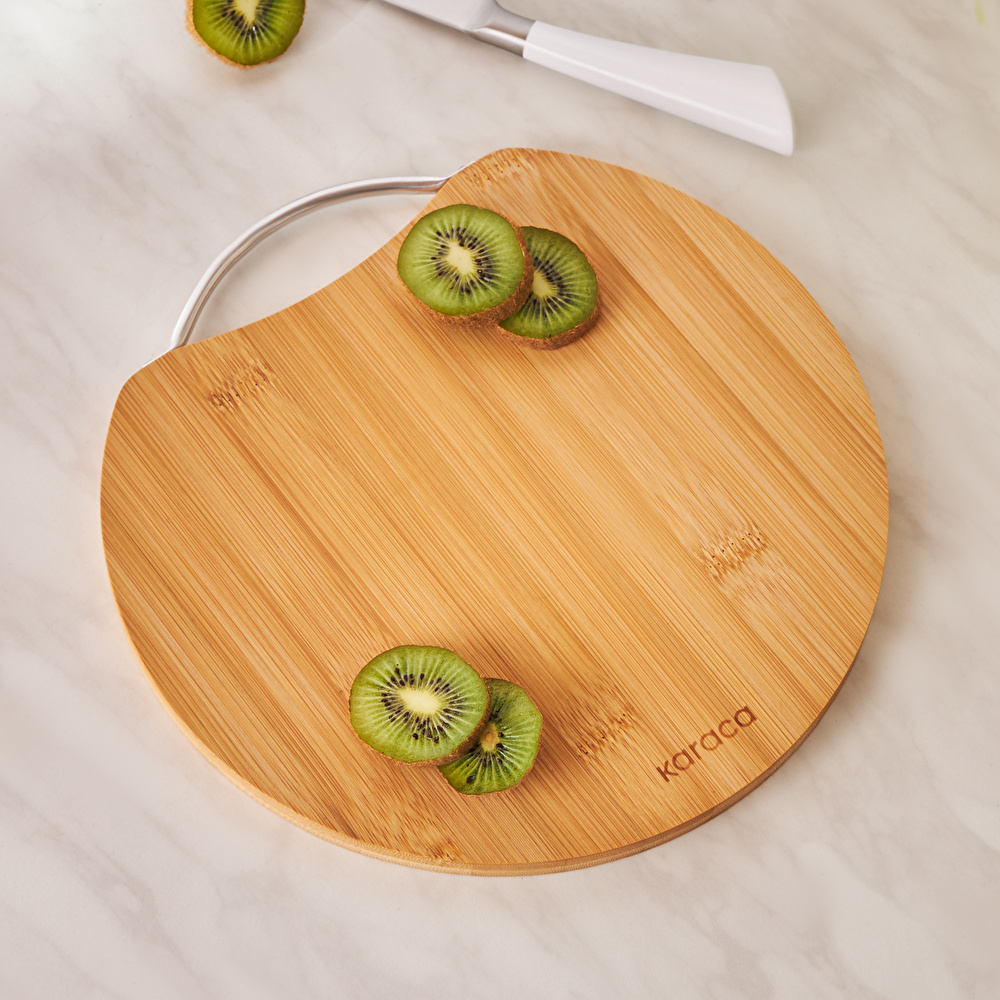 Karaca Owen Round Small Bambu Kesme Tahtası görseli 3