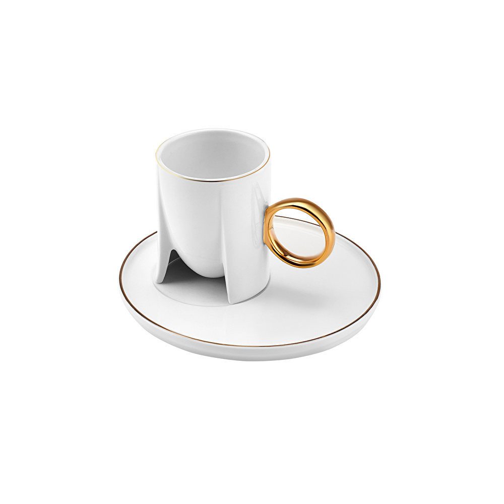 Karaca Adel Beyaz 2 Kişilik Espresso Fincanı 75 ml görseli 6