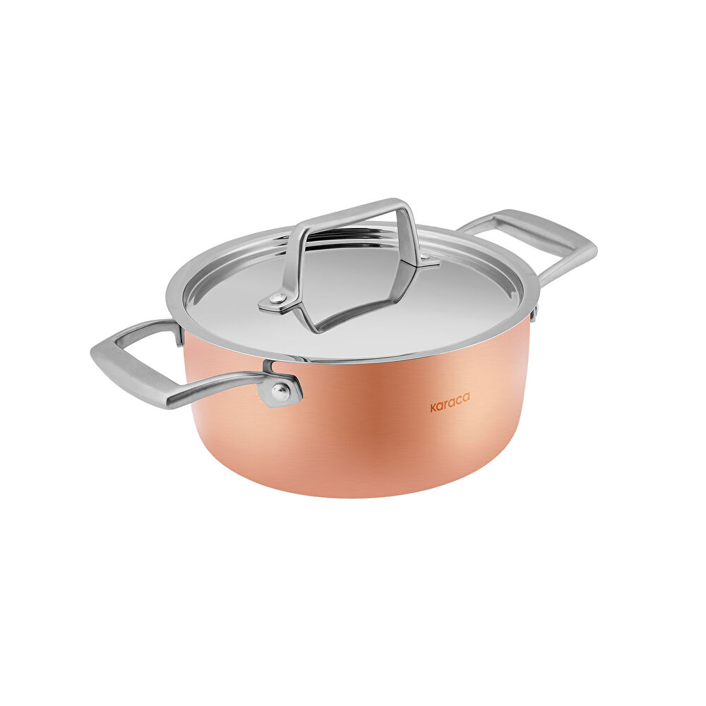 Karaca Biodiamond Copper 7 Parça Tencere ve Tava Seti thumbnail 3
