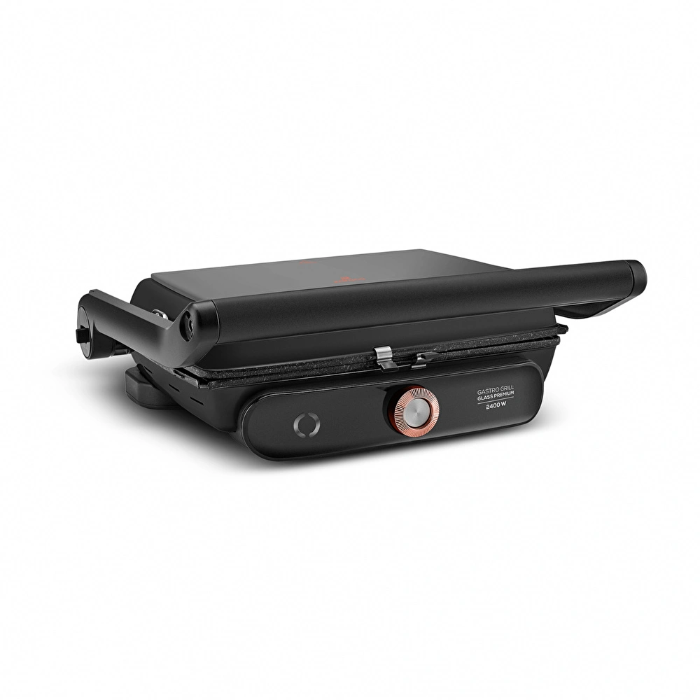Karaca Gastro Grill Glass Premium 2400W Tost ve Izgara Makinesi Mat Siyah görseli 10
